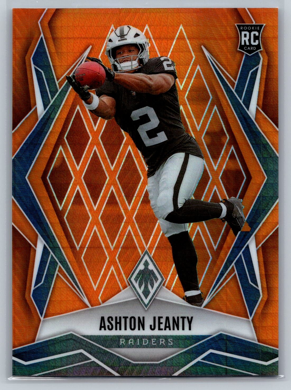 2025 Panini Phoenix #158 Ashton Jeanty Orange Hyper Prizm #/99