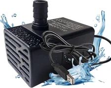 90 GPH Mini Fountain Pump,5W Small Submersible Pump,Pet Water Ultra... 