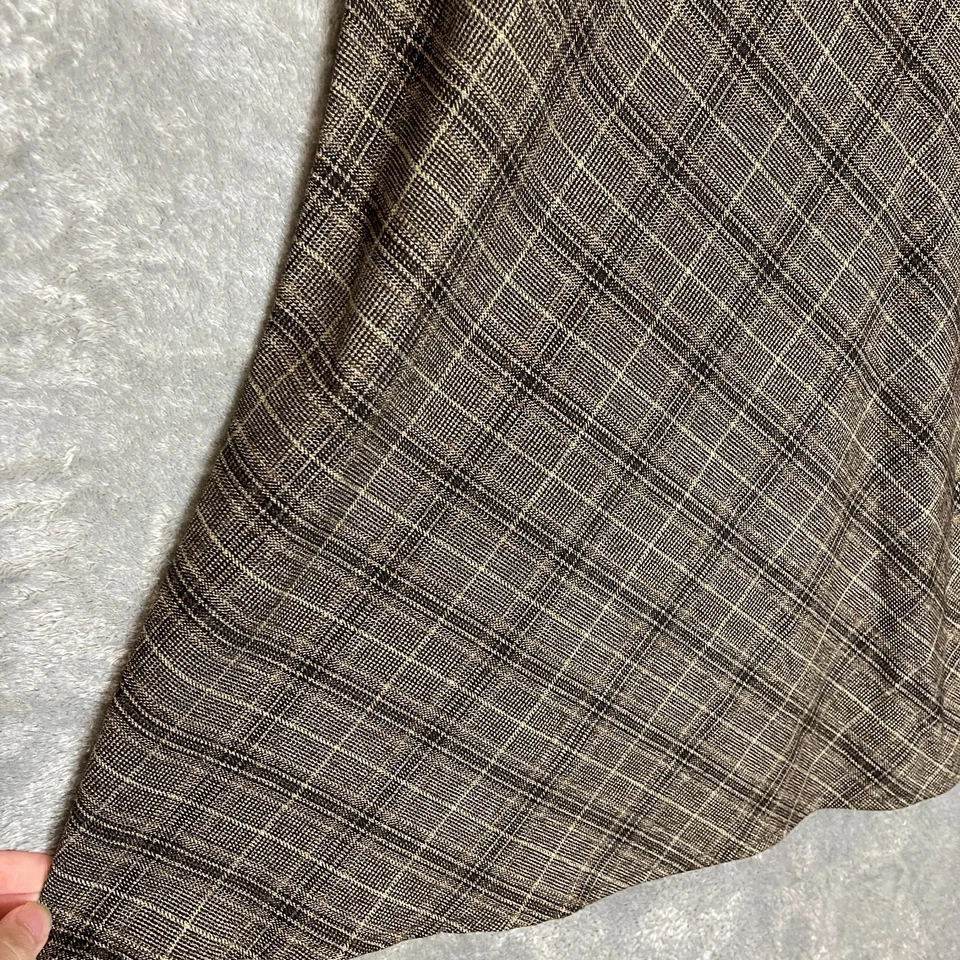 De Colección Dressbarn Y2K Dark Academia Colegiala Maestra Cuadros Cinturón ALine Falda 14 Foto 4 de 4