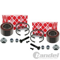 2X Febi Bilstein Radlager Satz Vorne Beidseitig Passend FÜR Vw Golf Jetta