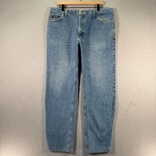 Vintage Lee Regular Fit Jeans Mens 38x32 Blue Lightwash Denim Comfort Workwear