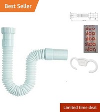 Universal Flexible Waste Trap 1 1/2 Inch to 40/50mm for Sink Bath Pipe Connector