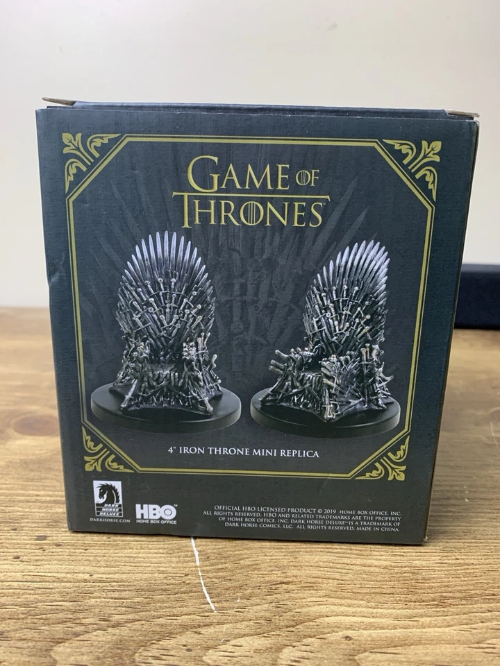 2019 Juego de Tronos Trono de Hierro 4" Mini Réplica - Nuevo Dark Horse Foto 2 de 4