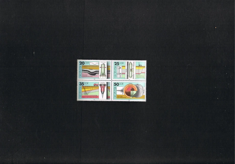 DDR - 4er Block - Mi. Nr. 2557 - 2560 " Geophysik " Postfrisch, TOP Zustand - Bild 1 von 1