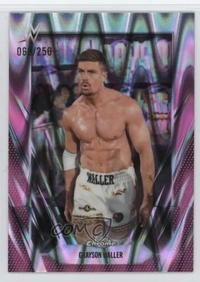 2026 Topps Chrome WWE Pink RayWave Refractor 68/250 Grayson Waller #137 1bg9
