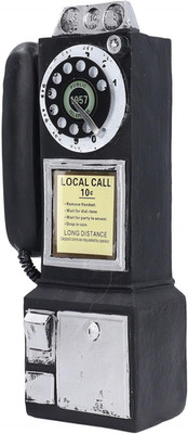 Pomya Retro Telephones Ornament,Wall Mounted Vintage Rotate Classic Look Dial Pa