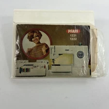 Pfaff Sewing Machine Instruction 1221 1222 Creative 1469 Booklet Vintage West