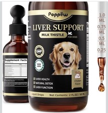 Milk Thistle for Dogs   9-in-1 Liver and Kidney Support Drops with Artichoke,...