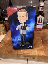 NIB Los Angeles Dodgers 2013 Vin Scully Bobblehead Talking Into Microphone SGA