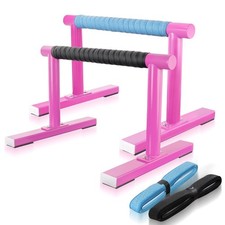 Pink Strength Training Parallettes Push Up Bars, Pushup Handles Calisthenics ...