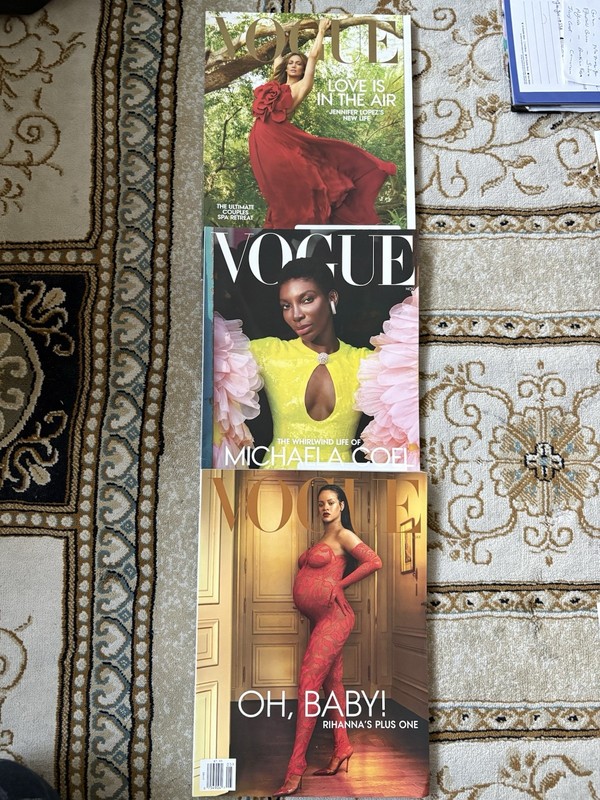 Three Vogue Magazines 2022 Editions 