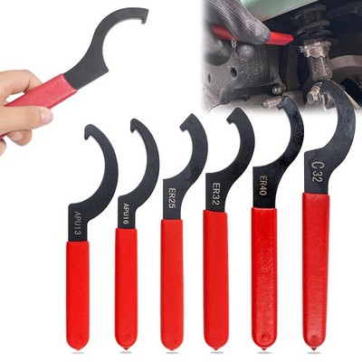 6PCS Hakenschlüssel HakenSchlüssel verschiedene Größen Schlüssel 35-63mm Set