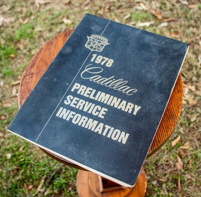 1978 Cadillac Preliminary Service Information Manual   Factory OEM   Rare Early