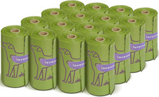 240 Count Dog Poop Bags Leakproof Strong Waste Bags 13x9 Lavender Scented