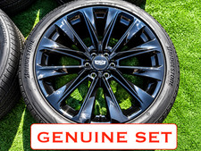 Cadillac Escalade Wheels 24 Oem Black Onyx Set 4 Bridgestone Tires