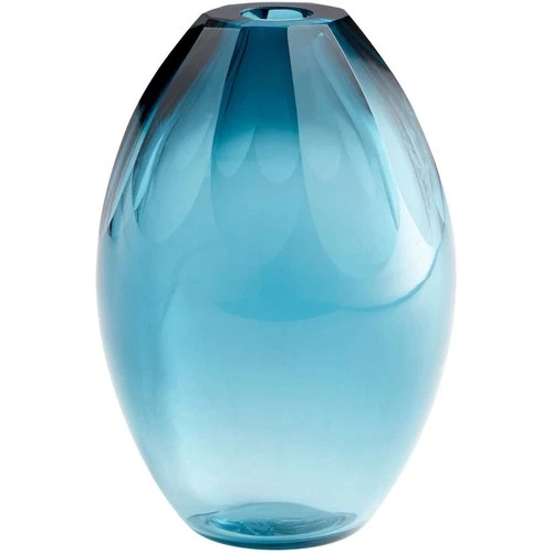 Cyan lighting - Cressida - small Vase - 6.5 Inches Wide by 8.5 Inches High - Picture 1 of 4