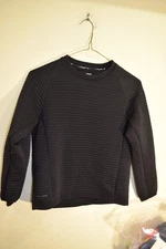 Layer 8 Ribbed Long Sleeve Quick Dry Base Shirt Top GIRLS M 8 Athletic Black