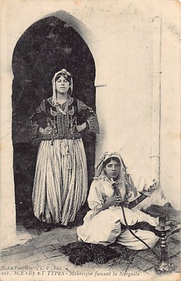 Algeria - Moorish smoking hookah (hookah) - Ed. La Panthère L. V. 201
