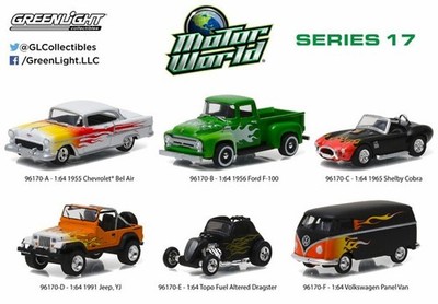 Greenlight 1:64 Motor World Series 17 Assortment (6-Car Set
