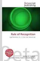 Lambert M. Surhone (U. A.) | Rule Of Recognition | Taschenbuch | Englisch (2026)