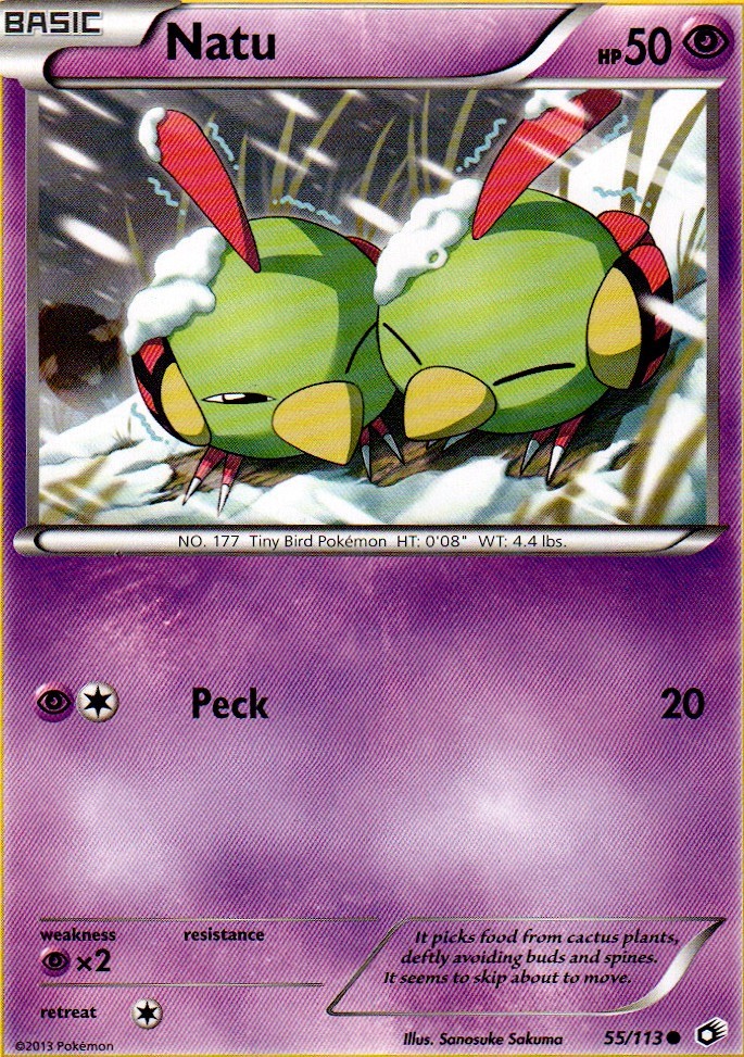 Natu 55/113 C Legendary Treasures Pokemon LP
