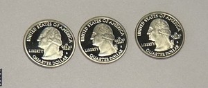 2009  Gem Proof Puerto Rico Northern Mariana Islands Guam Quarters - Clad 3 Lot
