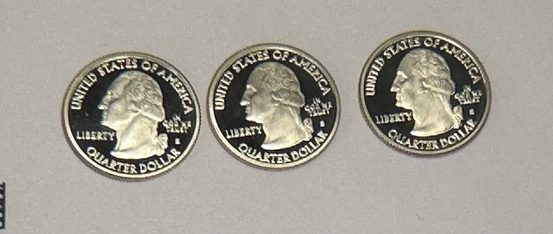 2009  Gem Proof Puerto Rico Northern Mariana Islands Guam Quarters - Clad 3 Lot
