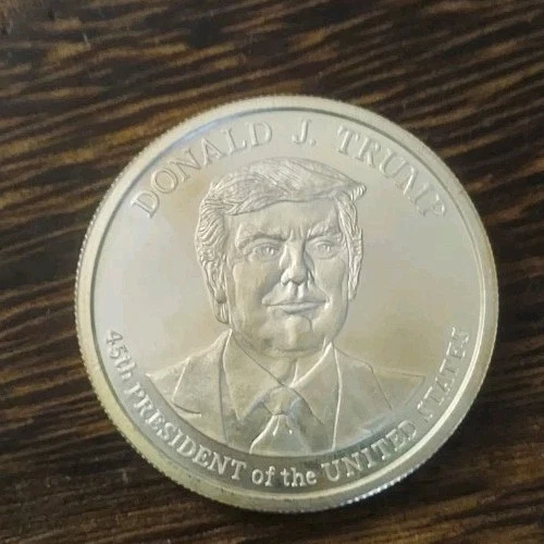 Donald Trump GSM 1 oz .999 Silver BU Coin 45th President Commemorative