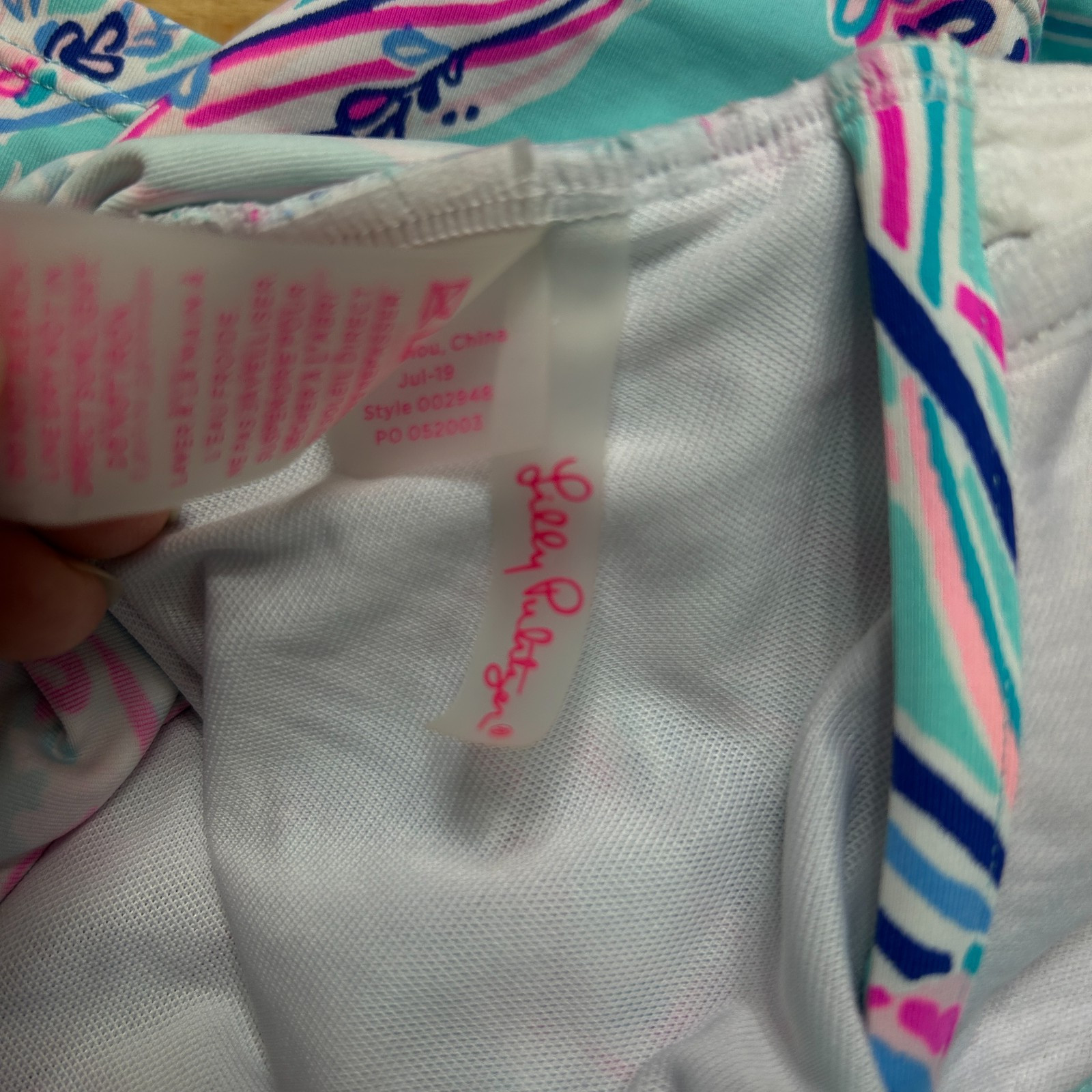 Lilly Pulitzer 2 Piece Halter Tankini Top And Bottom Swim Suit Women's Size 6