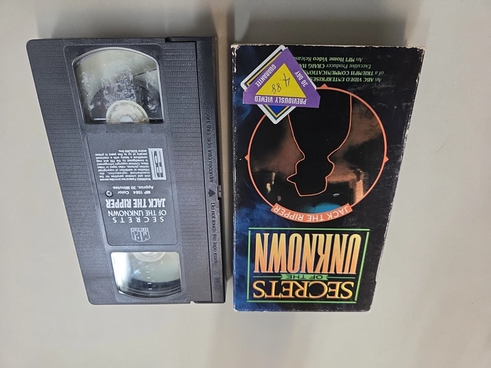 Secrets of the Unknown: Jack The Ripper 1989 VHS Foto 3 de 4