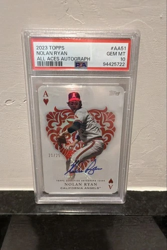 2023 Topps - All Aces Nolan Ryan #AA-51 Autographs /25 PSA 10