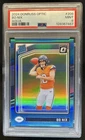 2024 Panini Donruss Optic Bo Nix Aqua Rated Rookie #/299 Broncos PSA 9