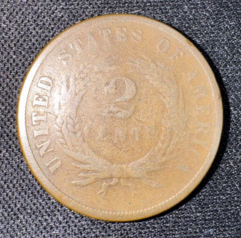 1867 Two Cent Piece 2c Nice Type Coin - Image 3 of 4