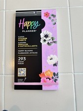 Happy Planner HAPPY BLOOMS Sticker Book - 30 Pages - 293 Pieces -NEW