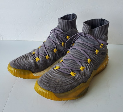 Sz 11 Adidas Crazy Explosive 2017 Primeknit Grey Yellow Basketball Men s CQ1396
