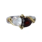Vintage BGE 925 Sterling Silver Double Heart Ring Love Valentine Size 5