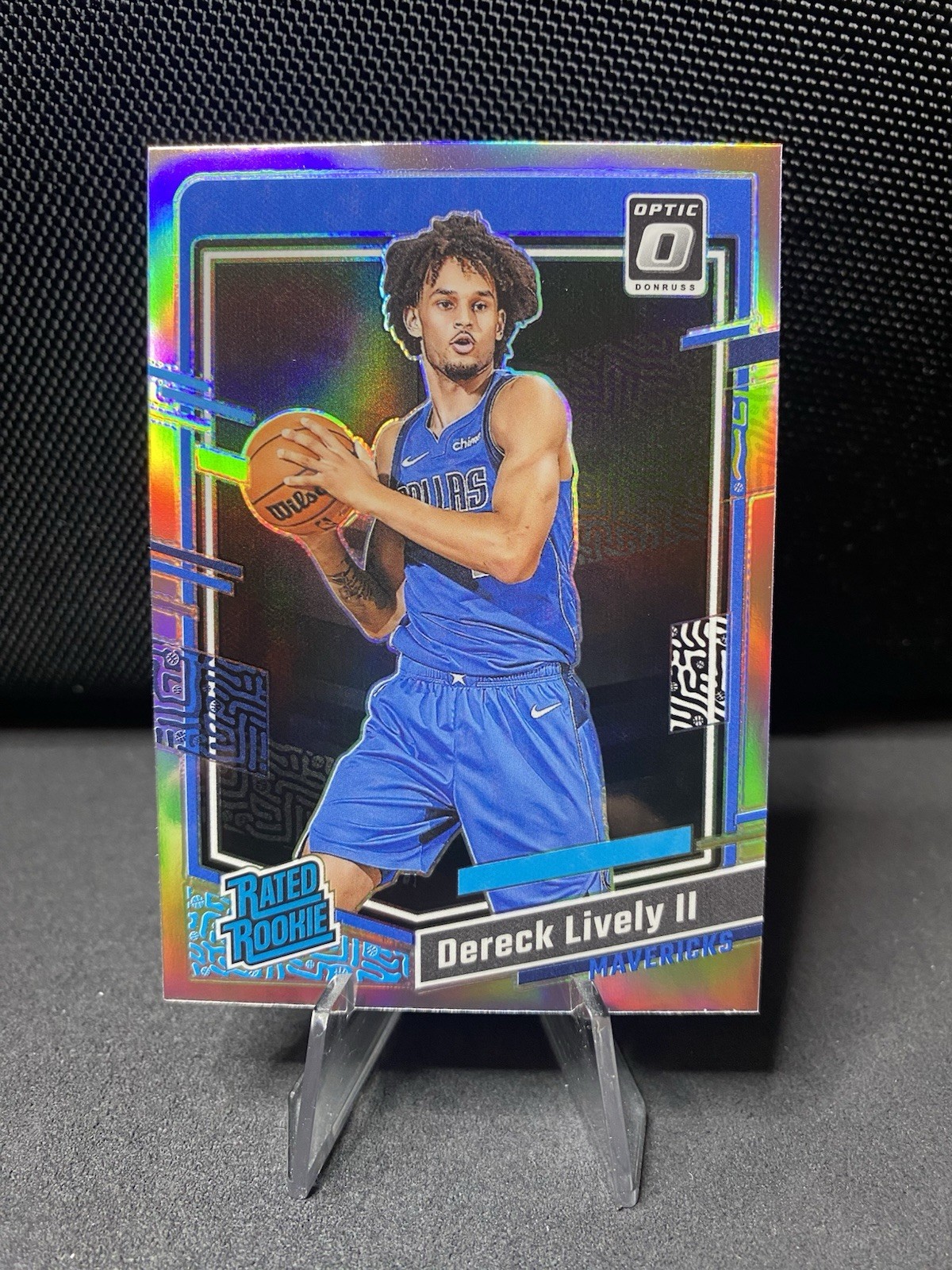 Dereck Lively II 2023-24 Donruss Optic Rated Rookie Holo Prizm RC #245