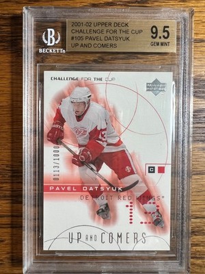 2001 02 UD Challenge for the Cup PAVEL DATSYUK  Rookie BGS 9.5 Gem Mint not PSA