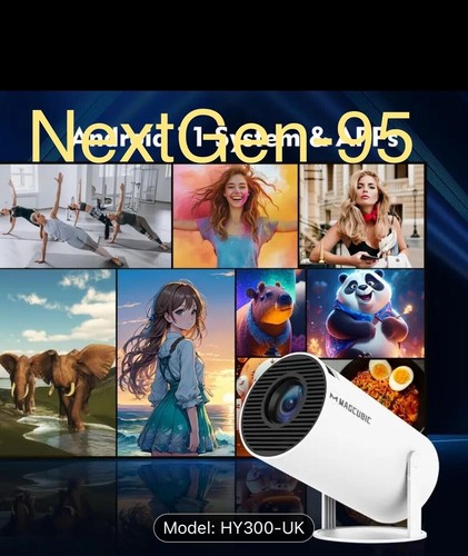 Proiettore HY300 PRO MAGCUBIC 4K Android 11 Dual Wifi6 BT 5.0 260 ANSI 1080P - Foto 4 di 5