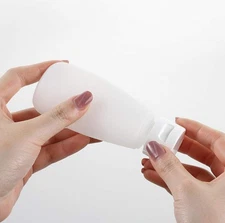 12PCS 150ML/5oz Empty Clear Refillable Cosmetic Soft Tube Squeeze Bottle With...