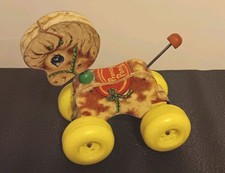 Vintage Fisher Price PRANCY PONY Pull Toy 1965