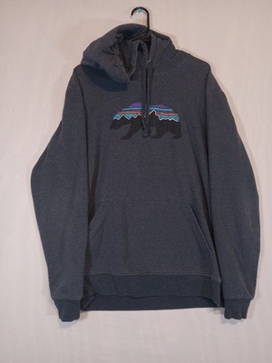 Patagonia Fitz Roy Bear Uprisal Hoody Mens Medium  Pullover Hoodie  Outdoor