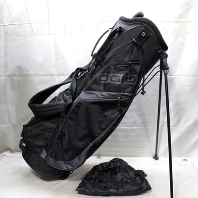 Ogio (Xtra Light) 7-Way Golf Stand Bag Black On Black Golf Carry Bag w Cover
