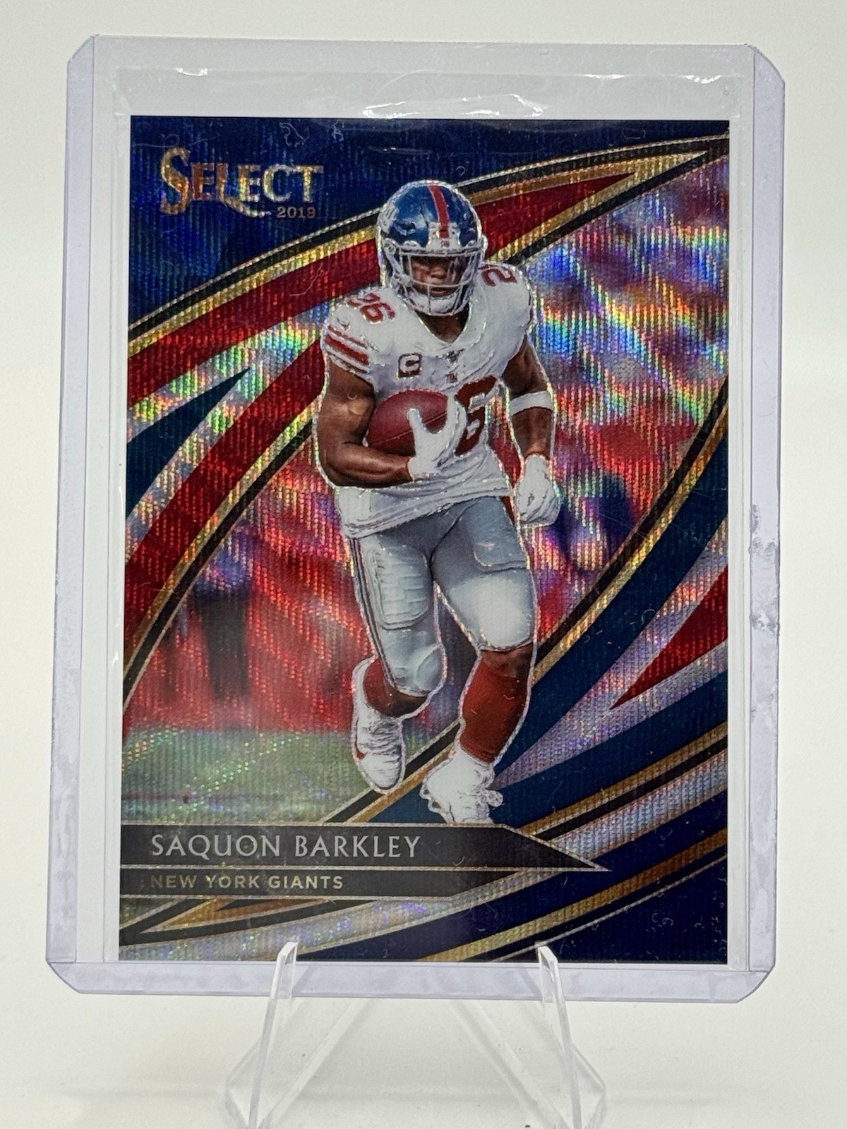 Vintage 2019 Panini Select Saquon Barkley #209 Tri-Color Prizm /99 Giants