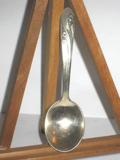 VINTAGE Holmes  Edwards Silverplated Sugar Spoon TS Floral 1" W x 4" L READ 