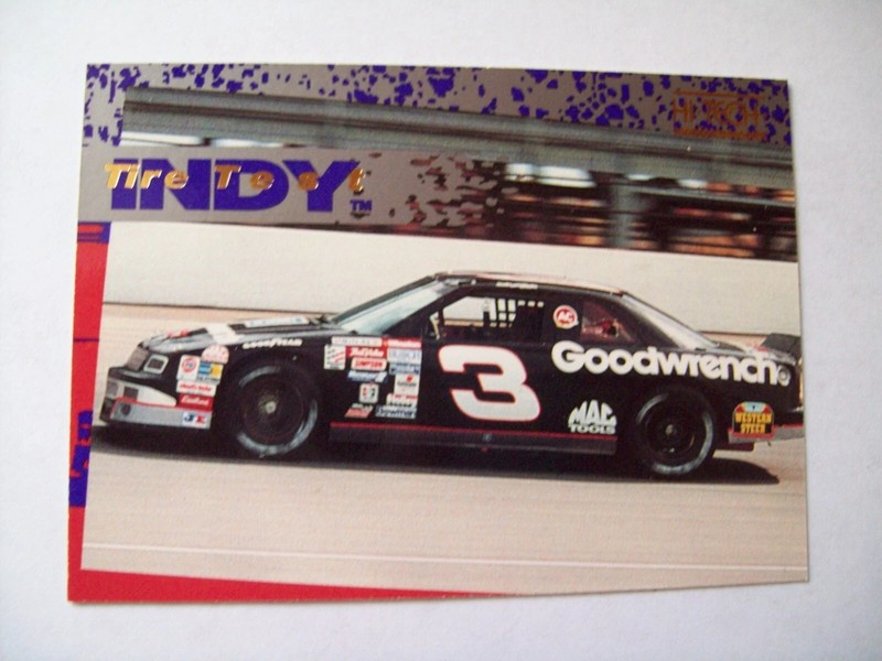 DALE EARNHARDT SR. 1993 HI-TECH #1 INDY TIRE TEST CARD HOF
