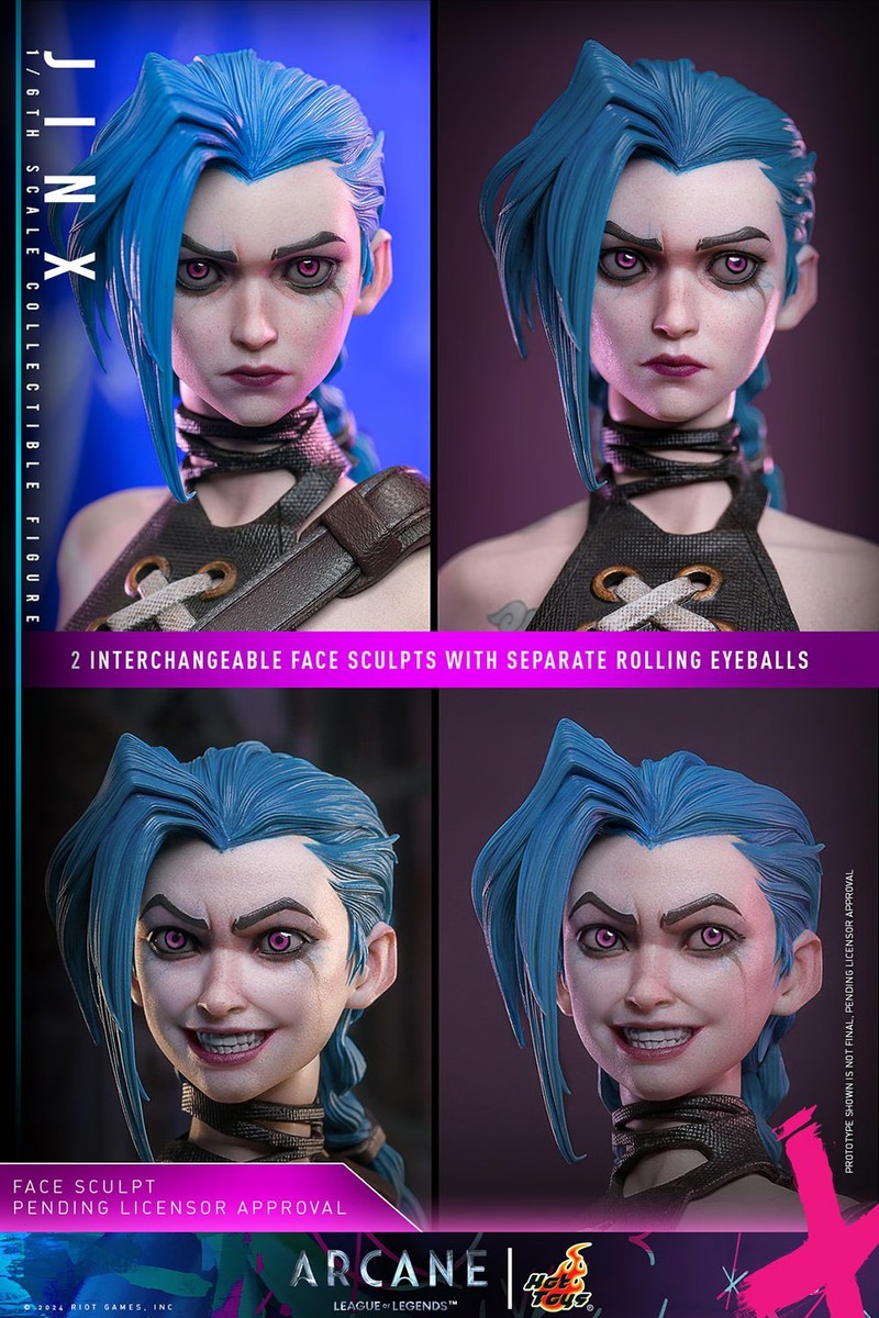Hot Toys TMS137 League of Legends: Arcane Jinx 1/6 Scale Figure In