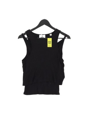 Cheap Monday Women's T-Shirt XS Black 100% Viscose Sleeveless Round Neck Basic
