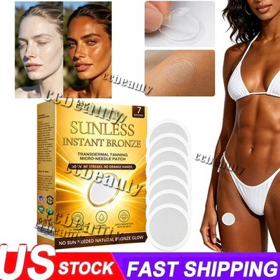 Sunless Natural Glow Tanning Microdarts Patch Enhances Natural Tan 2026