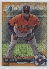 2017 Bowman Chrome Prospects Mega Box Orange Refractor 14/25 Daz Cameron 1i9